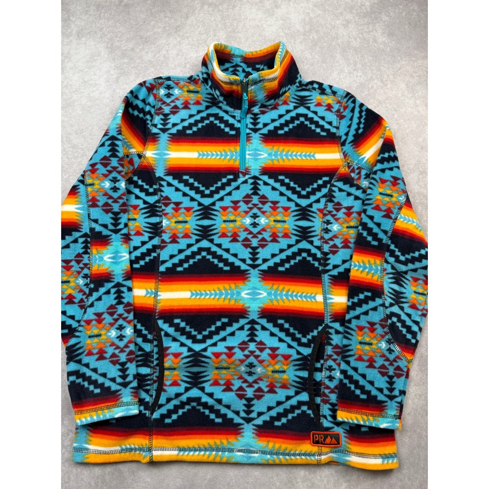 Powder River Outfitters Panhandle Fleece Pullover Southwestern Aztec Women L